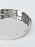John Lewis hammered stainless steel round tray 32cm - British product