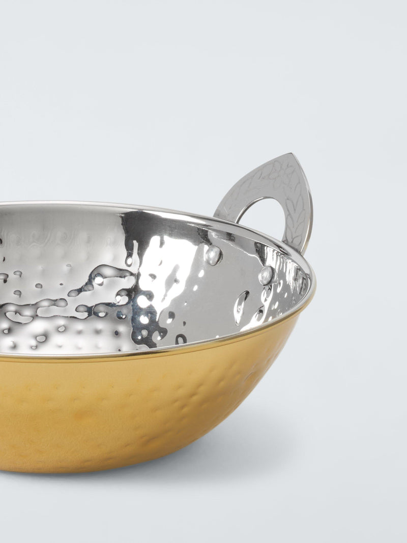 John Lewis balti serving dish hammered gold 18cm - British product