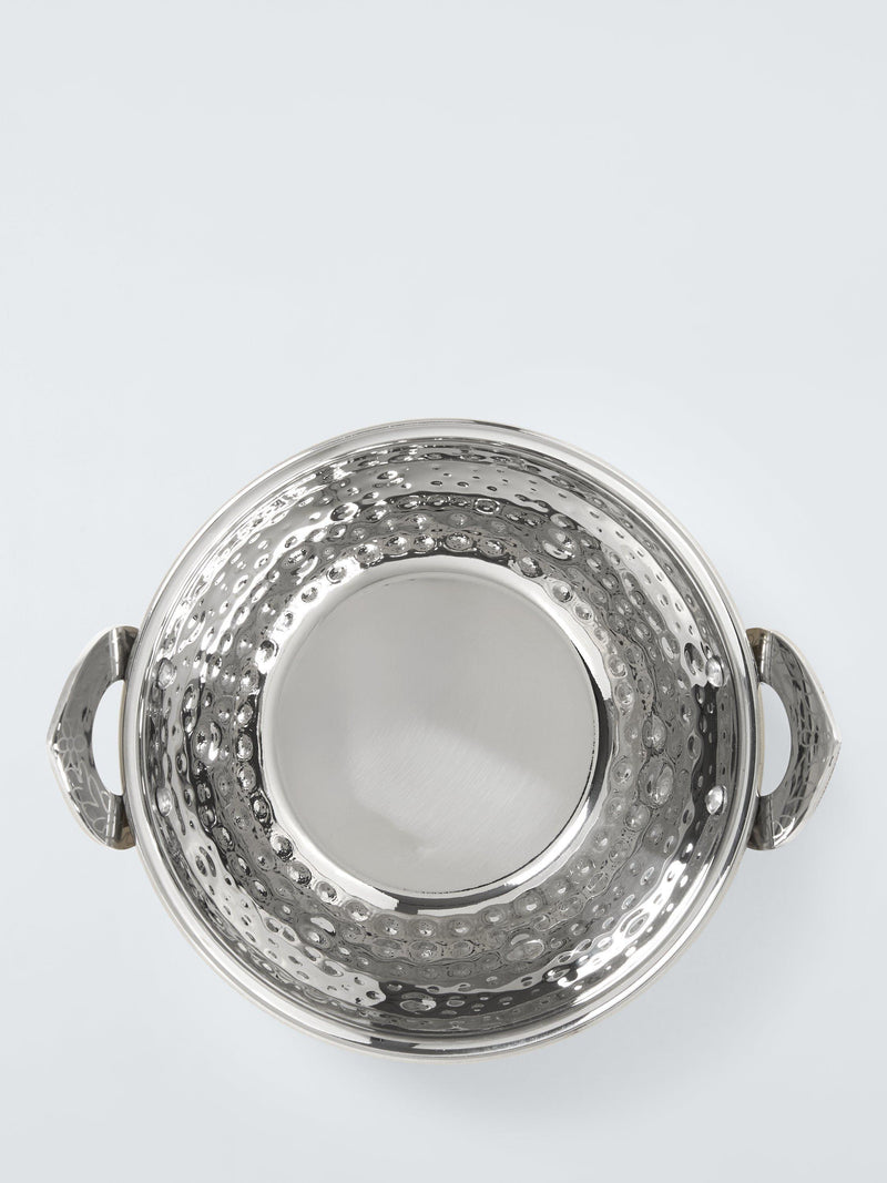 John Lewis gold hammered stainless steel balti serving dish 14cm, imported from the UK