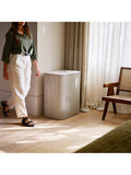 Laundry Basket with Bamboo Exterior and Two Fabric Tote Bags, 90L