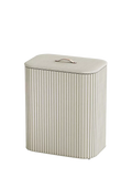 Luxury Bamboo Laundry Basket with Three 30-Litre Tote Bags in Ecru