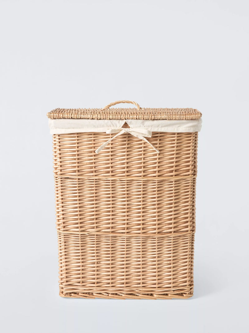 John Lewis wicker laundry basket large with liner (British brand)