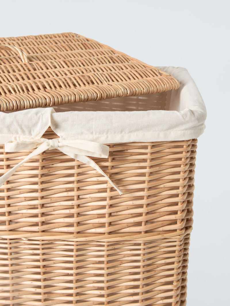 John Lewis wicker laundry basket large with liner (British brand)