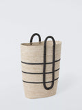 John Lewis maize laundry basket natural black, imported from the UK