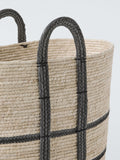 John Lewis maize laundry basket natural black, imported from the UK