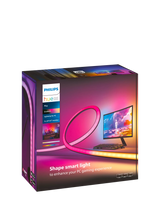 John Lewis Philips Hue Play Gradient Smart LED Lightstrip for 24-27 Inch PC Monitors 15W 90.5cm Pack of 3- Buy online at McGrocer
