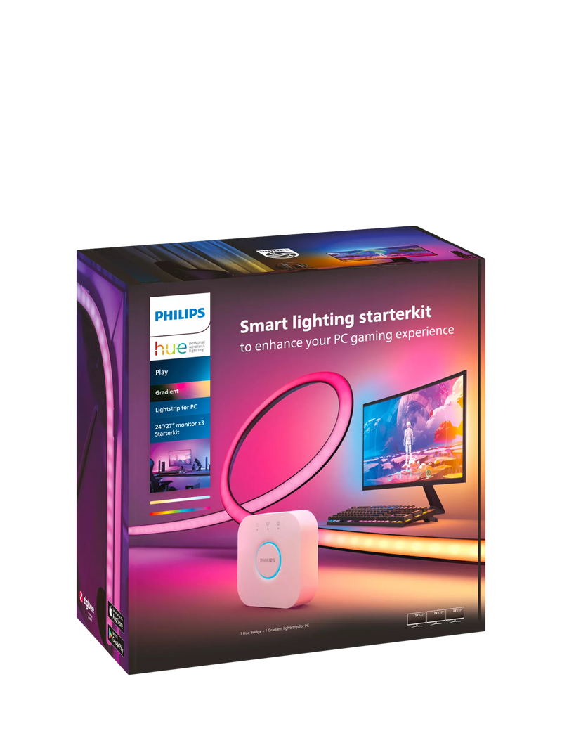 Philips Hue Gradient Lightstrip for PC monitors, imported from the UK