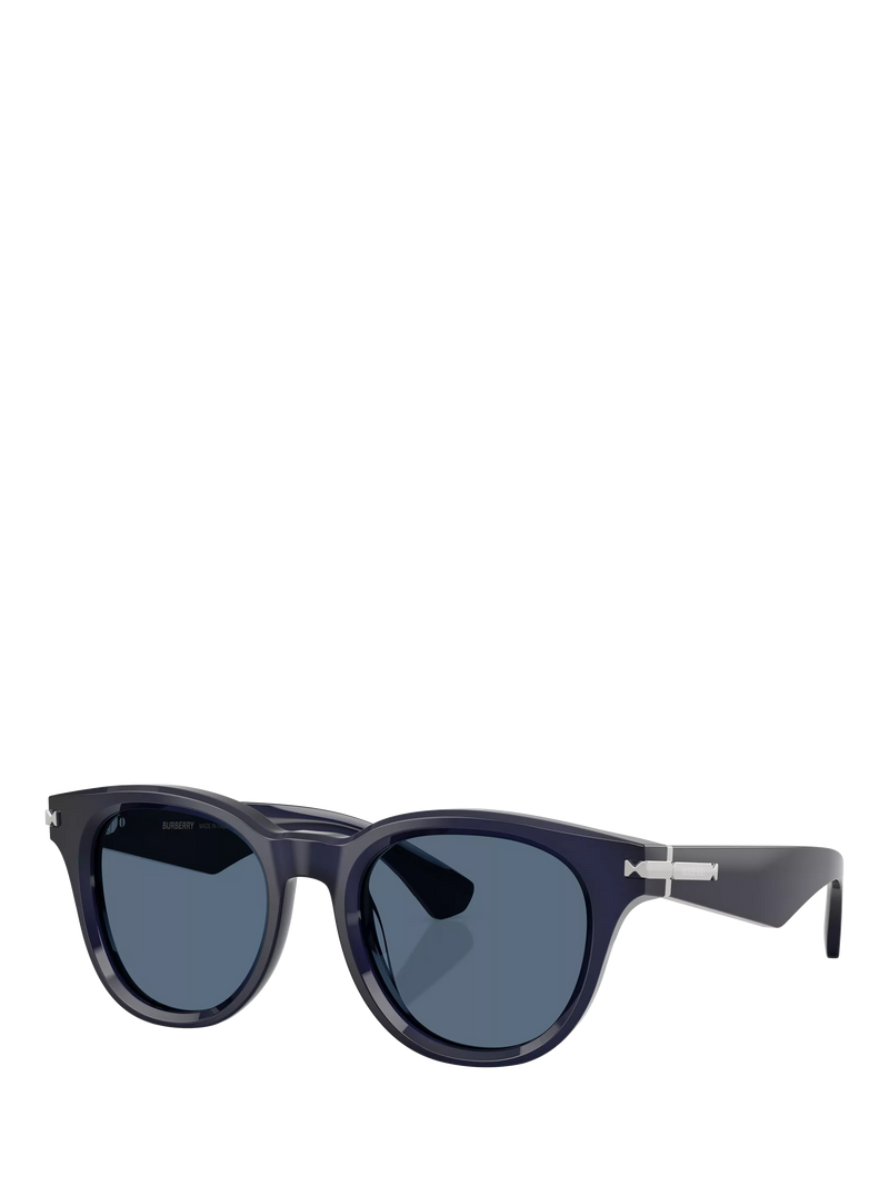 Burberry BE4439 Men's D-Frame Sunglasses, Navy/Blue