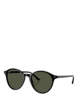 John Lewis Ray-Ban RB2230 Round Sunglasses Black/Green- Buy online at McGrocer