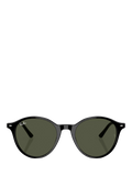 Ray-Ban round sunglasses black frame green lenses - British product