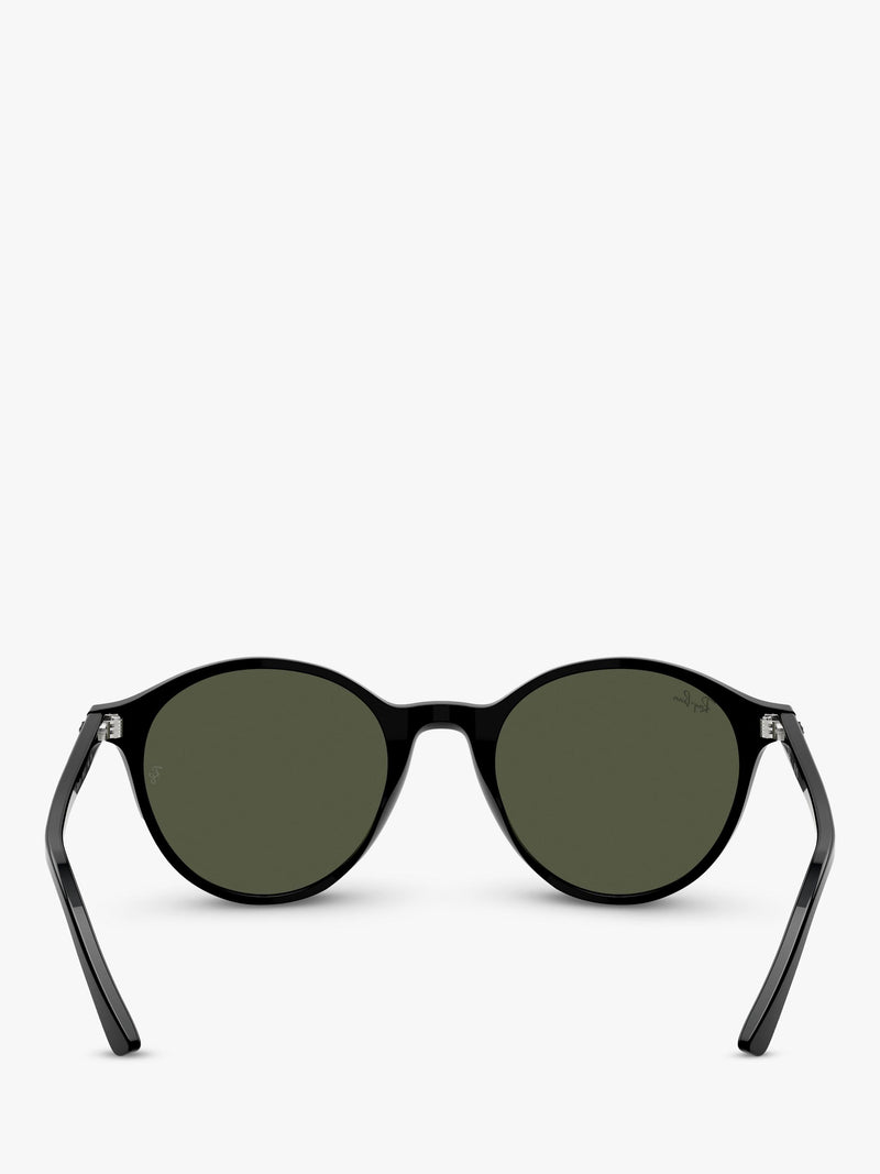 Ray-Ban round sunglasses black frame green lenses - British product