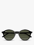 Ray-Ban round sunglasses black frame green lenses - British product