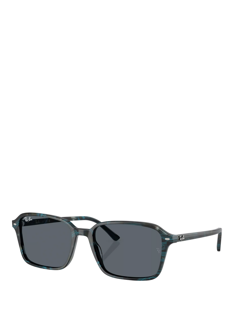 Ray-Ban RB2231 rectangular sunglasses blue frame glass lens, imported from the UK