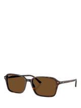John Lewis Ray-Ban RB2231 Polarised Rectangular Sunglasses Havana/Brown- Buy online at McGrocer