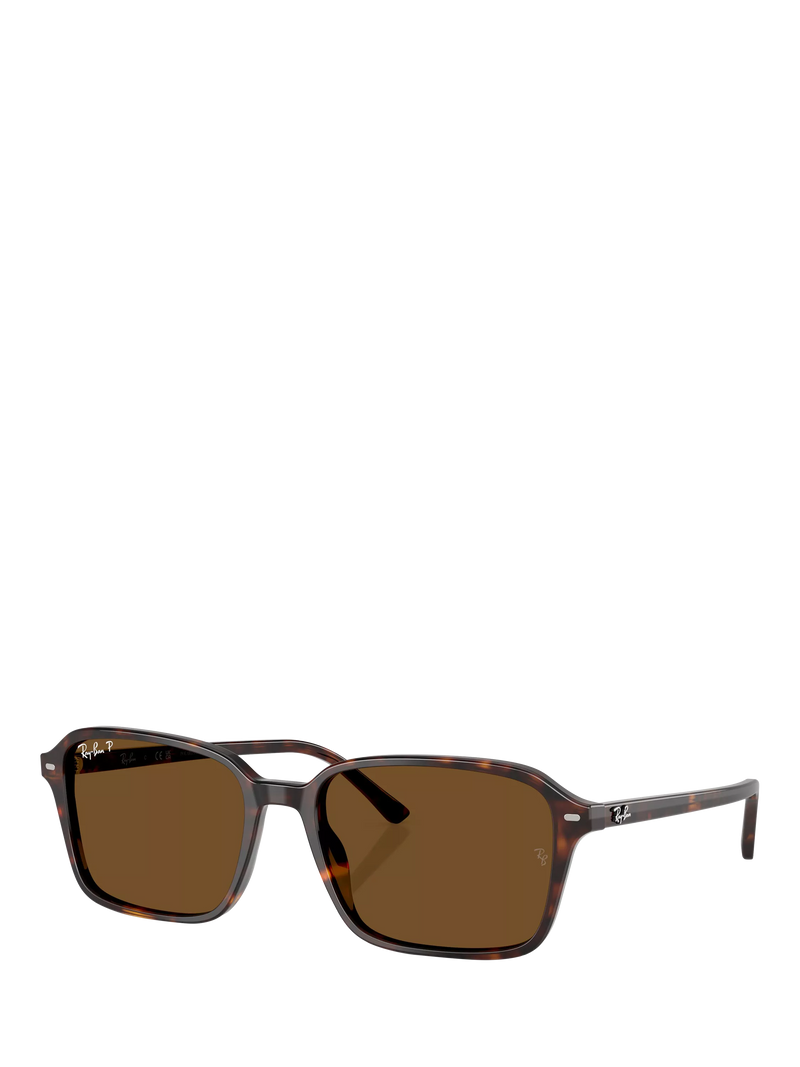 Ray-Ban RB2231 polarised rectangular sunglasses Havana Brown, UK version