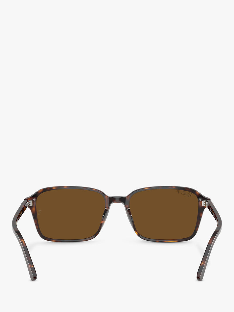 Ray-Ban RB2231 polarised rectangular sunglasses Havana Brown, UK version