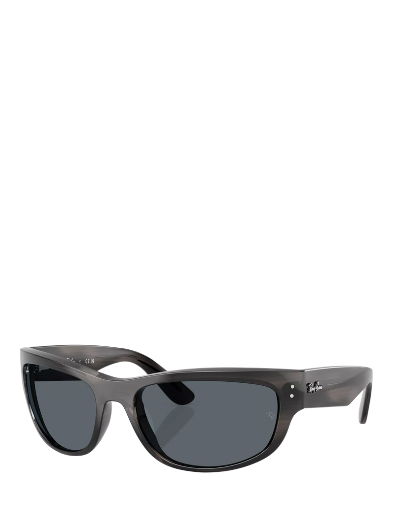 Ray-Ban RB2289 Rectangular Sunglasses, Black/Grey