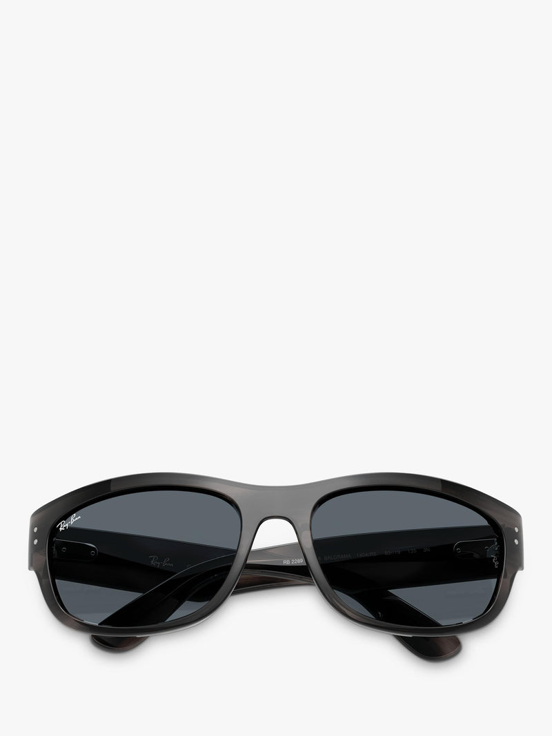 Ray-Ban RB2289 rectangular sunglasses black frame, UK version