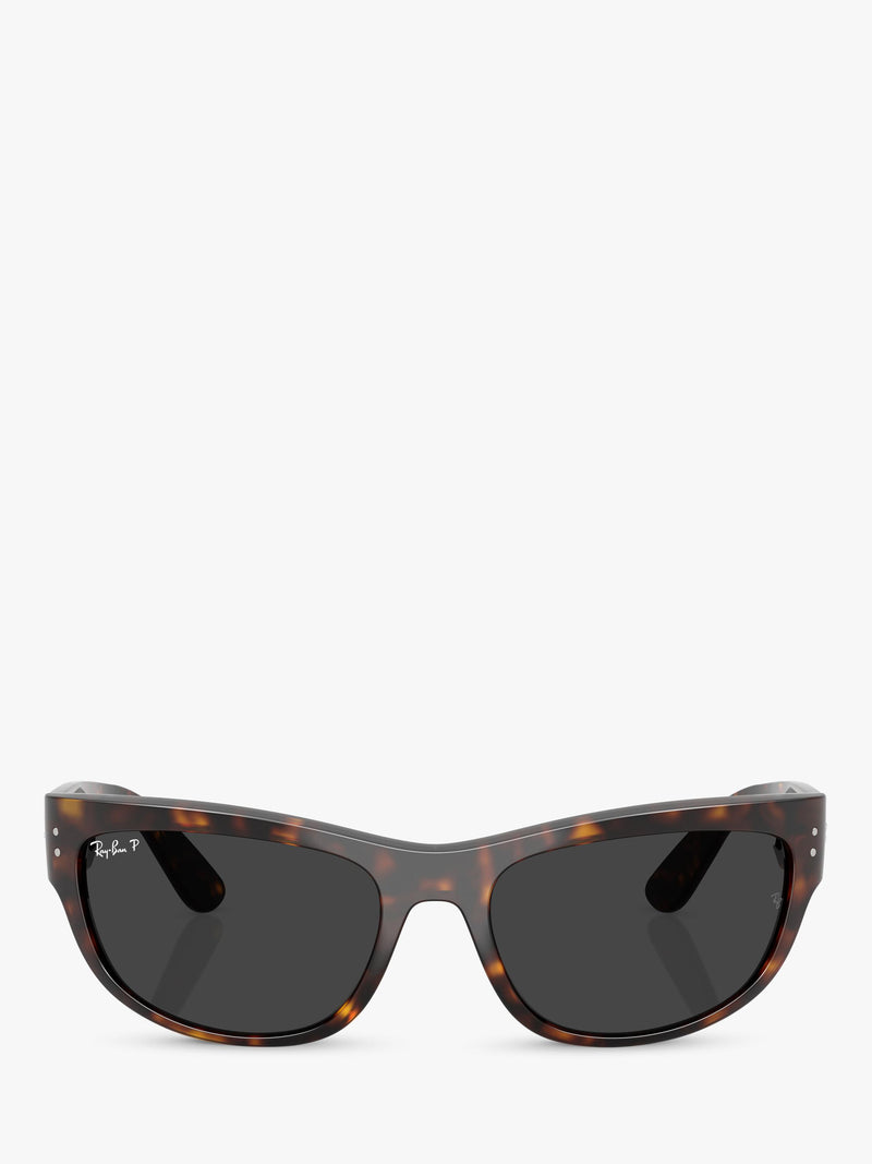 Ray-Ban RB2289 polarised rectangular sunglasses Havana Grey - British product