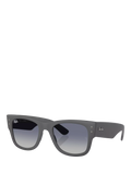 Ray-Ban Mega Wayfarer sunglasses sand grey blue gradient (British brand)