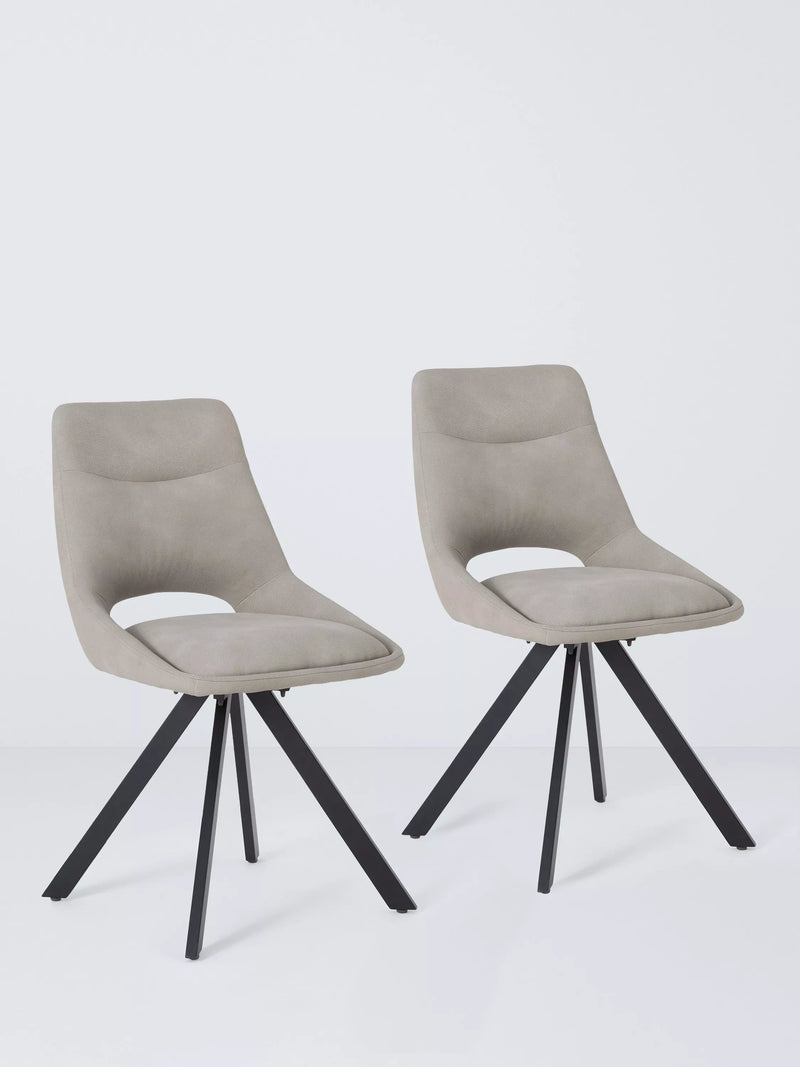 John Lewis Paige swivel dining chair set of 2 Misty, UK version