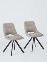 John Lewis John Lewis Paige Swivel Dining Chair, Set of 2, Misty- Buy online at McGrocer