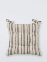 John Lewis John Lewis Pinstripe Seat Pad Natural- Buy online at McGrocer