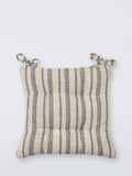 John Lewis pinstripe seat pad natural 40x40cm - British product