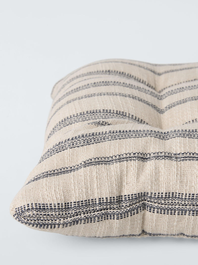 John Lewis pinstripe seat pad natural 40x40cm - British product