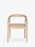 nkuku Anbu dining chair natural solid mango wood - British product