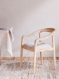 nkuku Anbu dining chair natural solid mango wood - British product