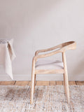 nkuku Anbu dining chair natural solid mango wood - British product