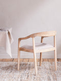 nkuku Anbu dining chair natural solid mango wood - British product