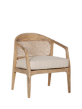 Nkuku Nabhi Chair natural mango wood cane back - British product
