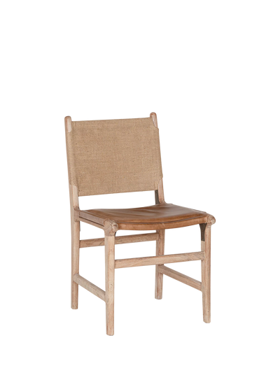 John Lewis nkuku Nayan Dining Chair, Tan- Buy online at McGrocer