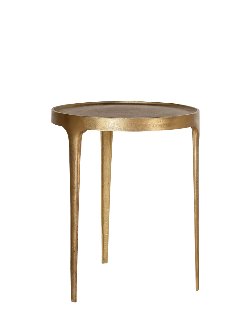 nkuku Rohia large brass side table - British product