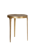 nkuku Rohia large brass side table - British product
