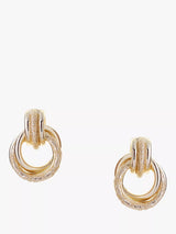 John Lewis Tutti & Co Fuse Interlocking Drop Earrings, Gold- Buy online at McGrocer