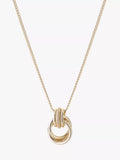 Tutti gold pendant necklace interlocking design 2.3cm, imported from the UK
