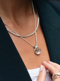 Tutti Fuse interlocking pendant necklace silver (British brand)