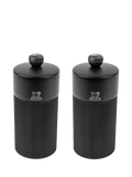 Peugeot Night Chic salt and pepper mills 12cm matt black, imported from the UK