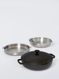 John Lewis Aluminium Non-Stick Multi-Pan with Stainless Steel Steamer and Colander, 30cm