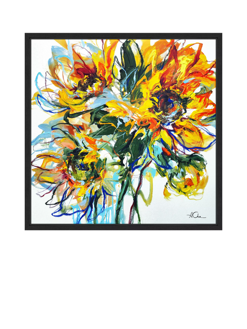John Lewis Anna Cher Sunlight Dance canvas print 86x86cm - British product