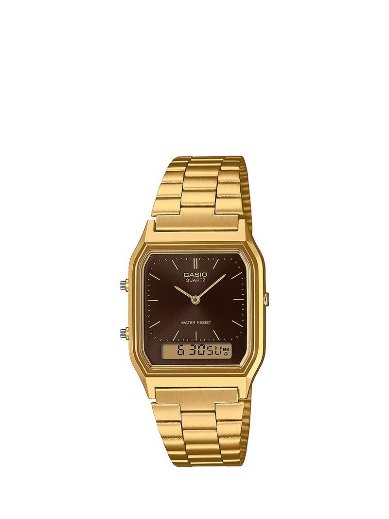 Casio Unisex Vintage Kombinationsarmband Uhr