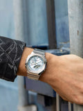 Casio G-SHOCK GM-2110D steel edition watch blue dial (British brand)