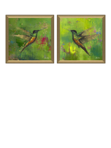 John Lewis John Lewis Laure Bury 'Nature's Realm I' Framed Print, Set of 2, 55 x 55cm, Green- Buy online at McGrocer