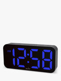 Acctim LED colour changing digital alarm clock black (British brand)