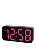 Acctim LED colour changing digital alarm clock black (British brand)