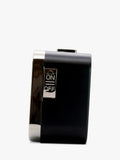Acctim analogue square alarm clock black with luminous hands (British brand)