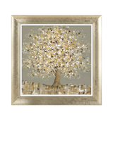 John Lewis John Lewis Sara Otter 'Golden Glow' Framed Print, Blue/Green, 70 x 70cm- Buy online at McGrocer